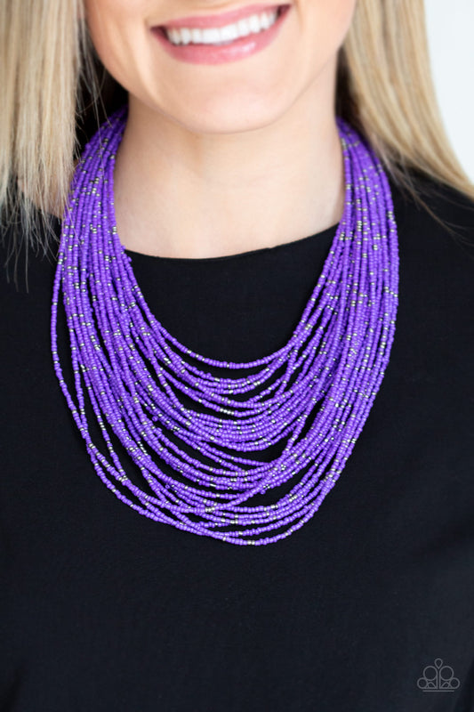 Paparazzi Accessories Rio Rainforest - Purple Necklaces - Lady T Accessories