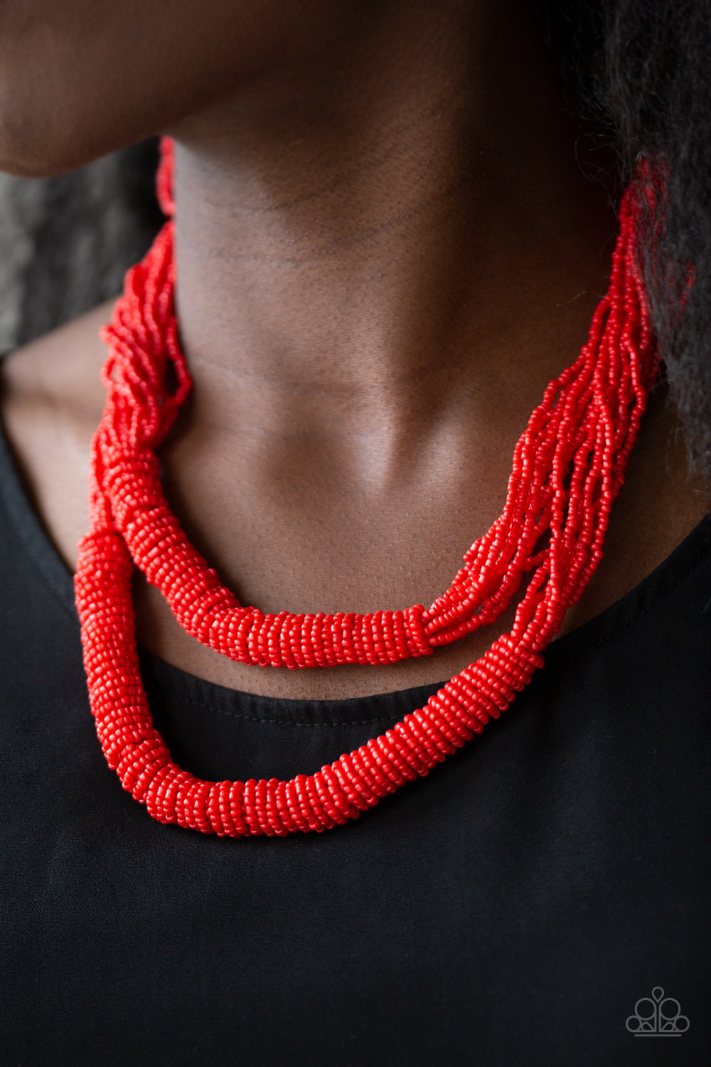 Paparazzi Accessories Right as RAINFOREST - Red Necklaces - Lady T Accessories