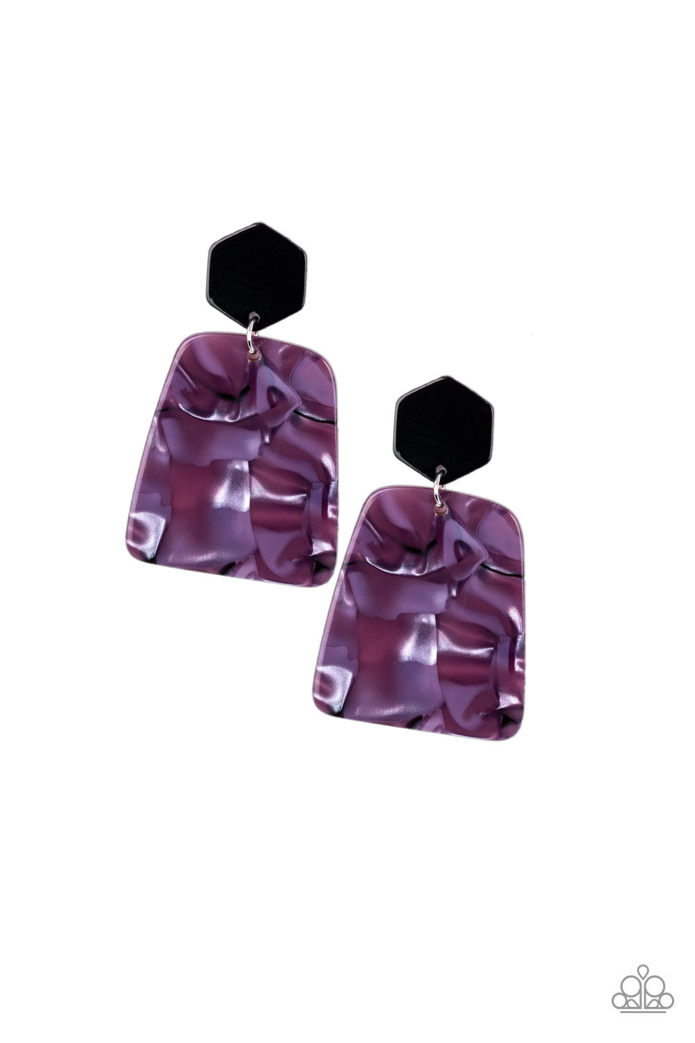 Paparazzi Accessories Majestic Mariner - Purple Earrings - Lady T Accessories