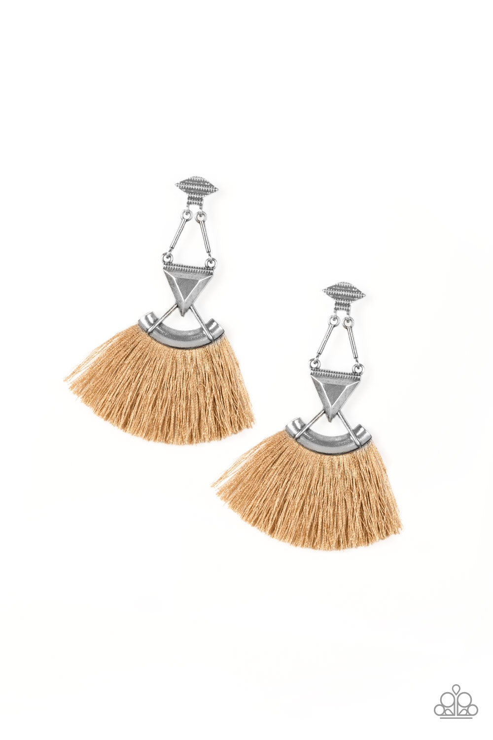 Paparazzi Accessories Puma Prowl - Brown Earrings - Lady T Accessories