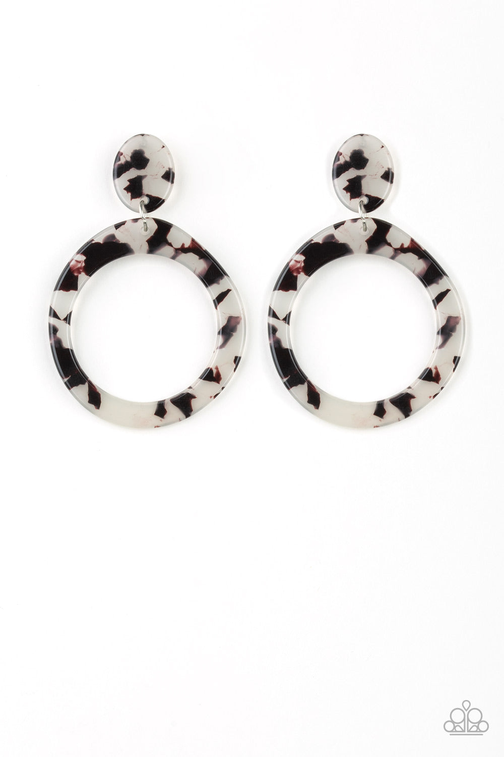 Paparazzi Accessories Fish Out of Water White Earrings - Lady T Accessories