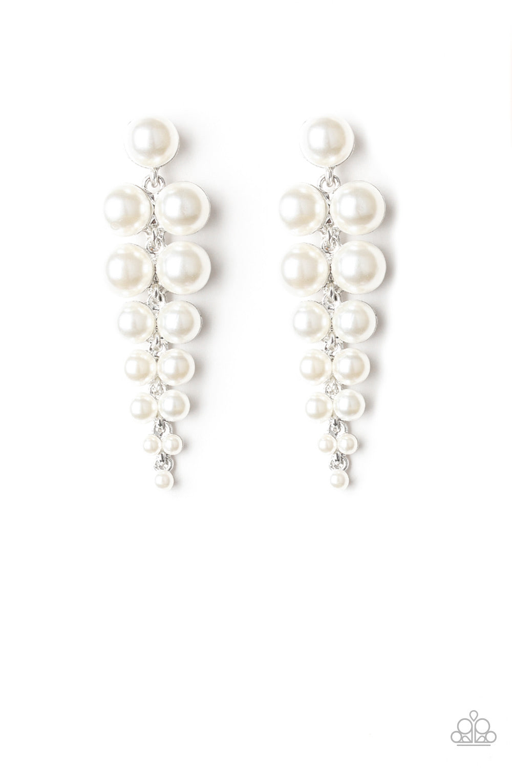 Paparazzi Accessories Totally Tribeca White Earrings - Lady T Accessories