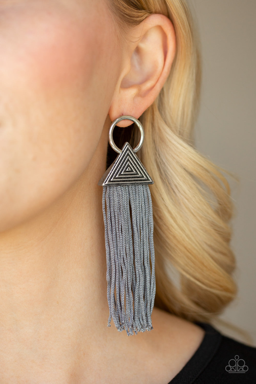 Paparazzi Accessories Oh My GIZA - Silver Earrings - Lady T Accessories