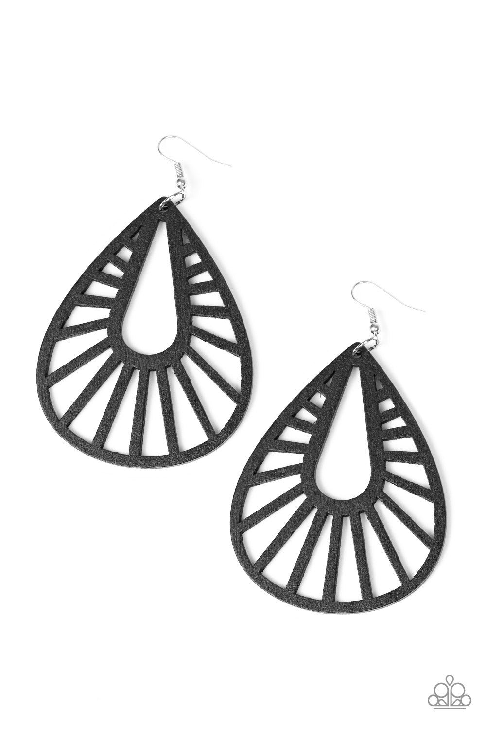 Paparazzi Accessories Coachella Chill - Black Earrings - Lady T Accessories
