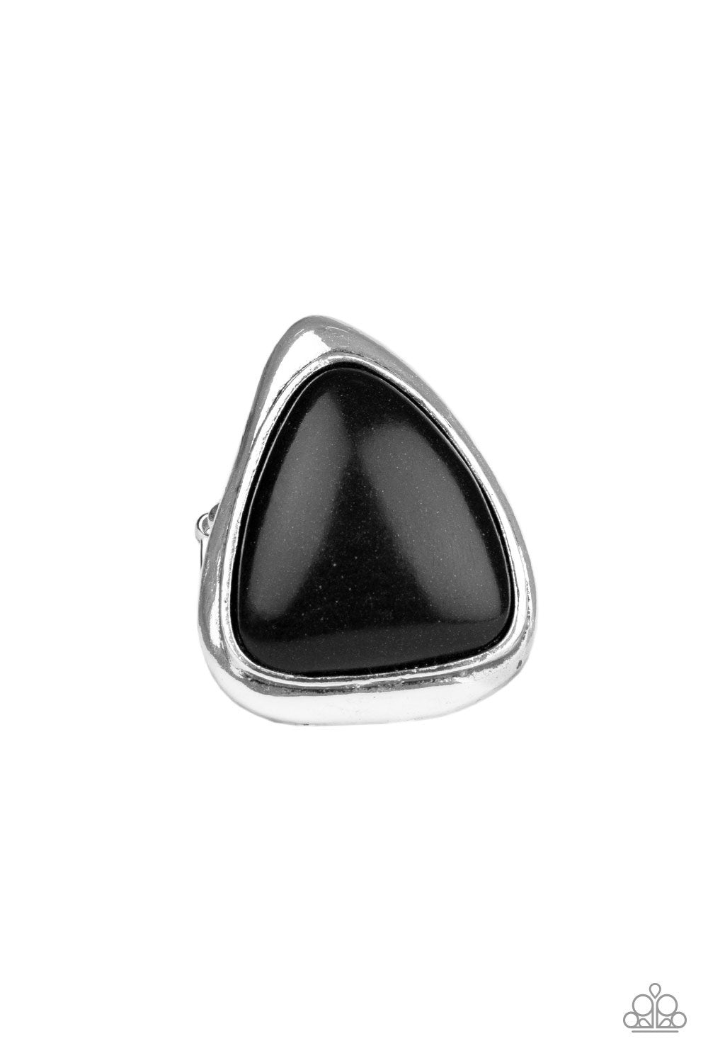 Paparazzi Accessories Stone Scene - Black Rings - Lady T Accessories