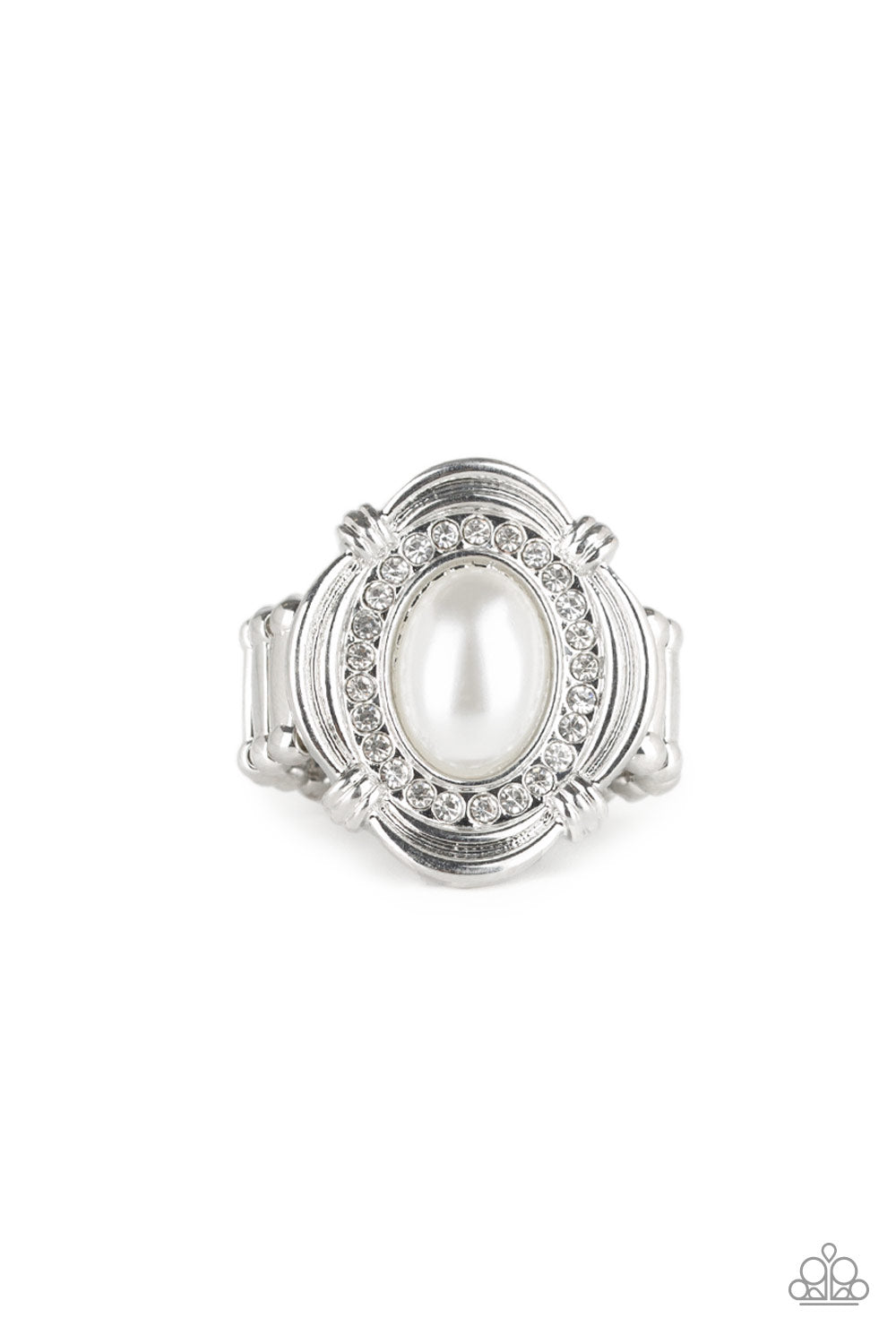Paparazzi Accessories Titanic Twinkle - White Rings - Lady T Accessories