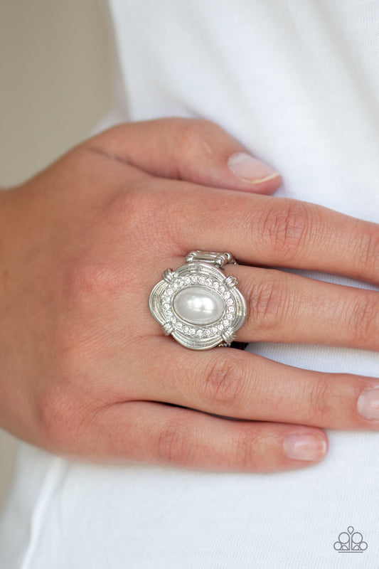 Paparazzi Accessories Titanic Twinkle - White Rings - Lady T Accessories