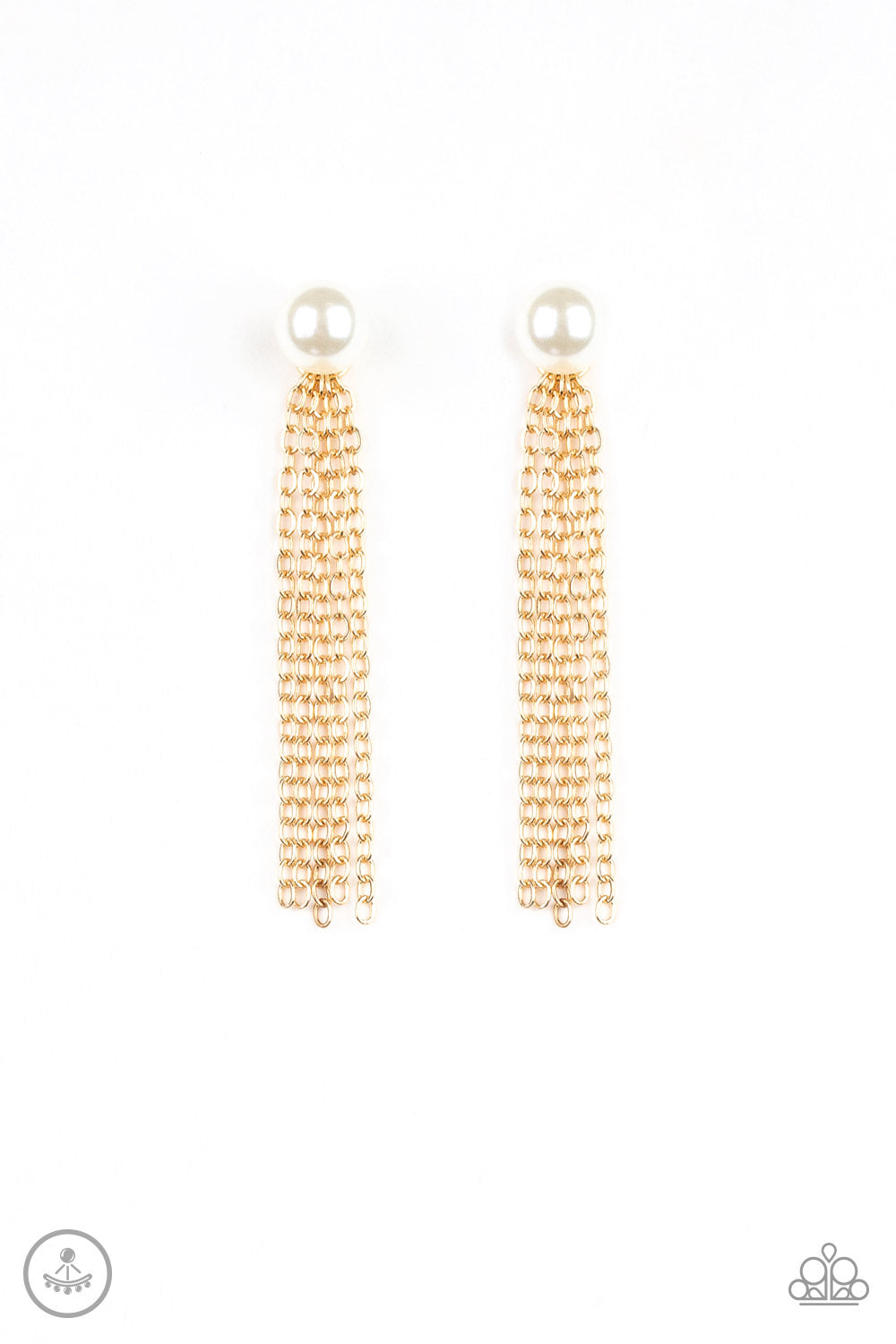 Paparazzi Accessories Rebel Refinement - Gold Earrings - Lady T Accessories