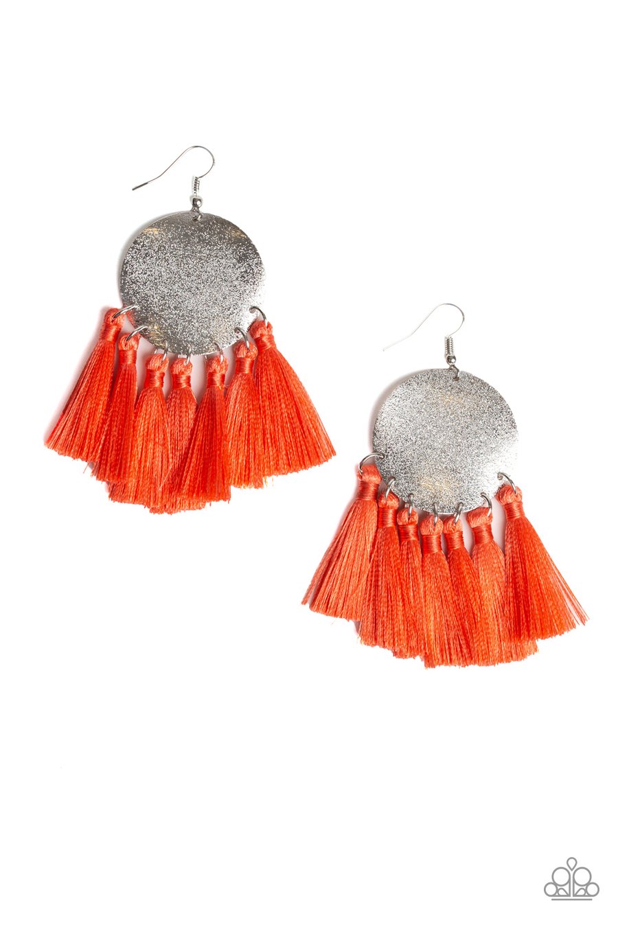Paparazzi Accessories Tassel Tribute - Orange Earrings - Lady T Accessories