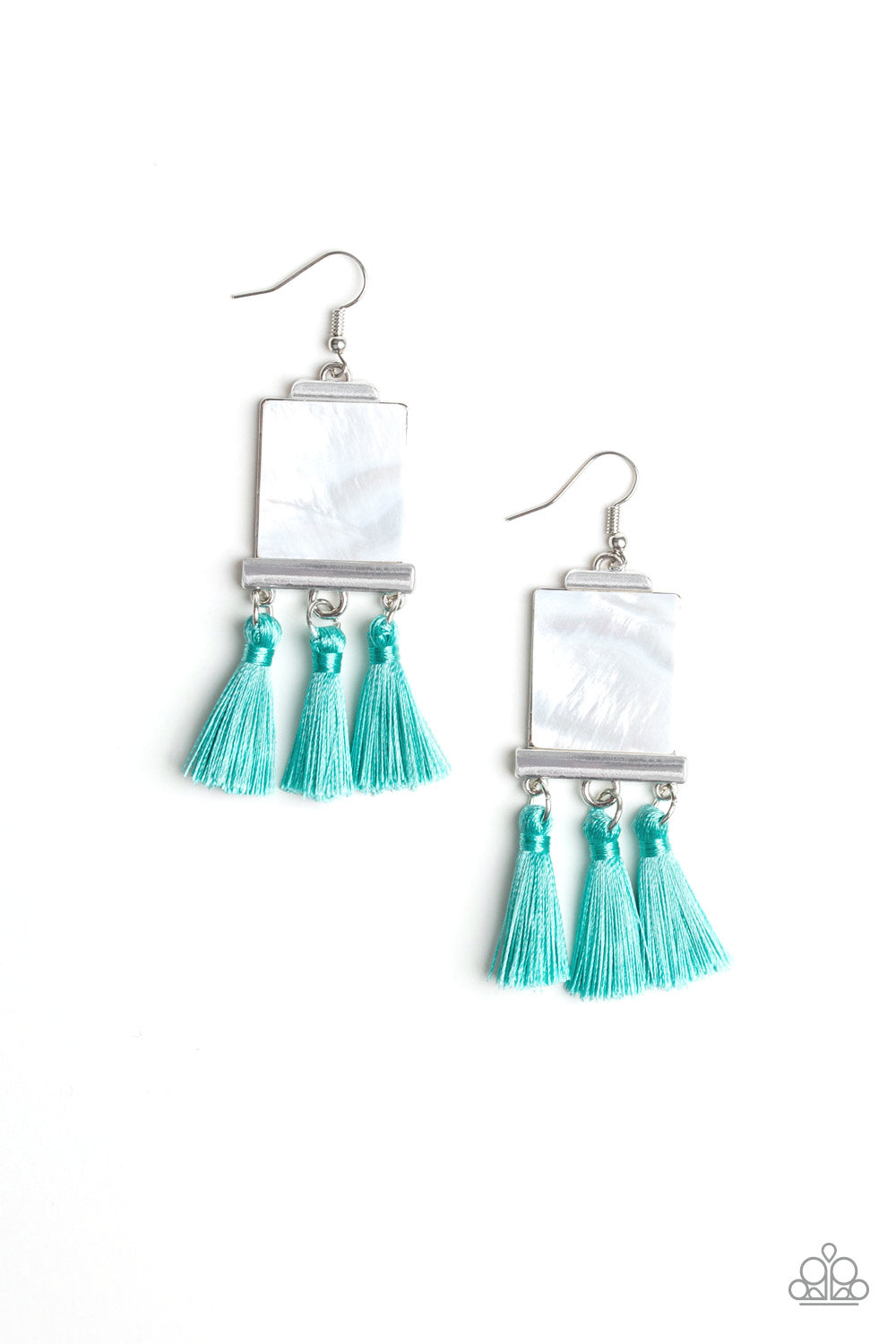 Paparazzi Accessories Tassel Retreat - Blue Earrings - Lady T Accessories