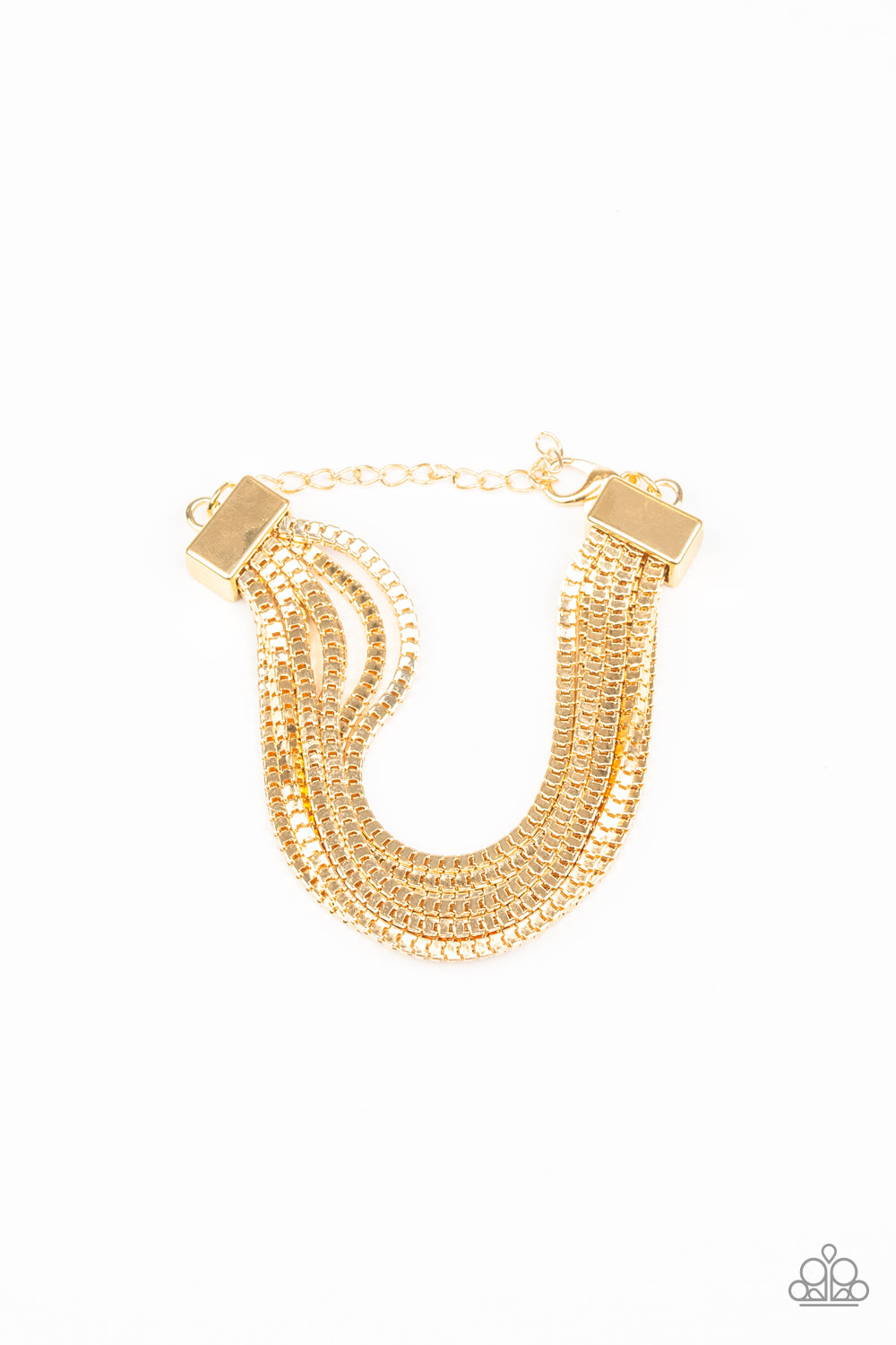 Paparazzi Accessories Out Of The Box - Gold Bracelets - Lady T Accessories