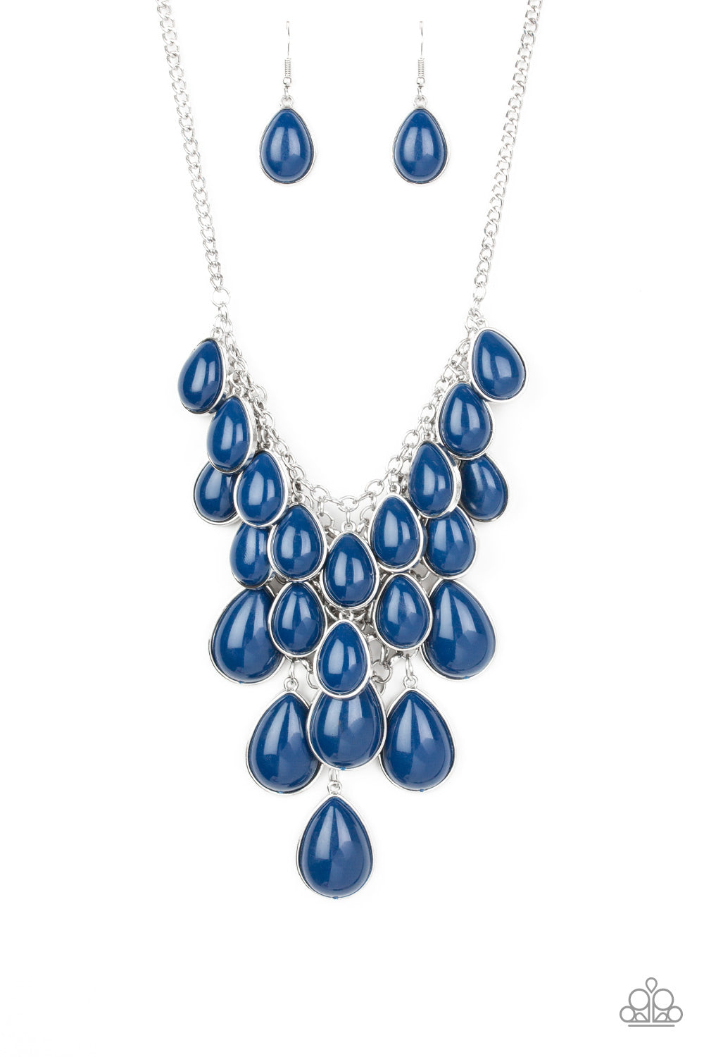 Paparazzi Accessories Shop til You Teardrop - Blue Necklaces - Lady T Accessories