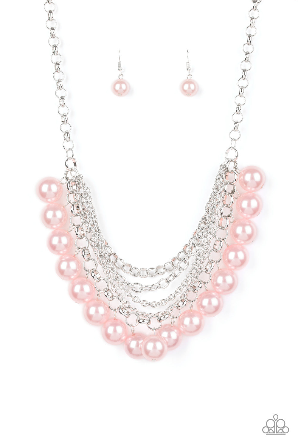 Paparazzi Accessories One-Way WALLSTREET - Pink Necklaces - Lady T Accessories