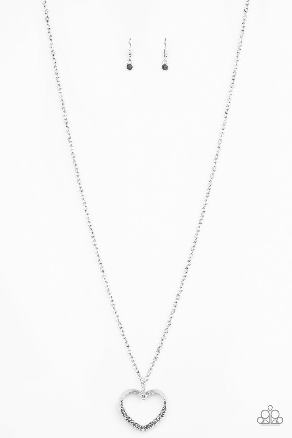 Paparazzi Accessories Bighearted - Silver Necklaces - Lady T Accessories