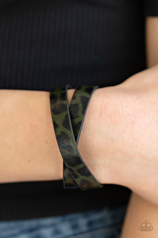 Paparazzi Accessories All GRRirl Green - Wrap Bracelets - Lady T Accessories