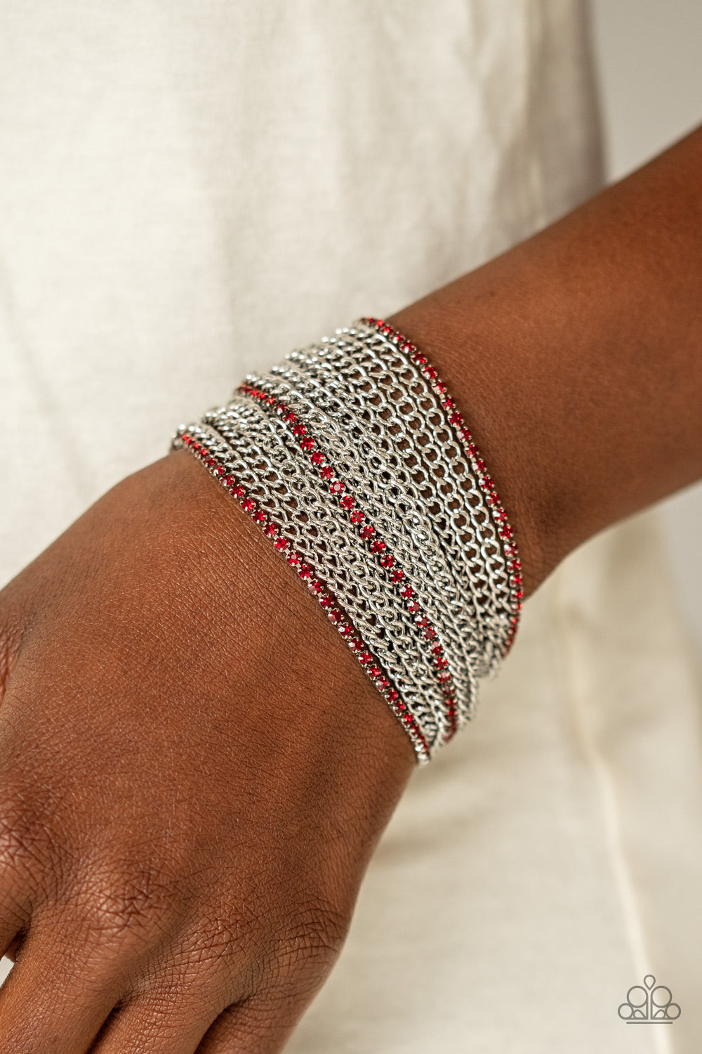 Paparazzi Accessories Pour Me Another - Red Bracelets - Lady T Accessories
