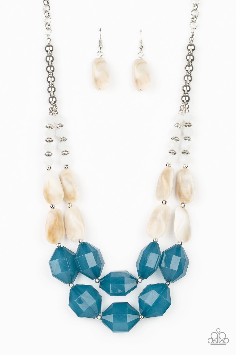Paparazzi Accessories Seacoast Sunset - Blue Necklaces - Lady T Accessories