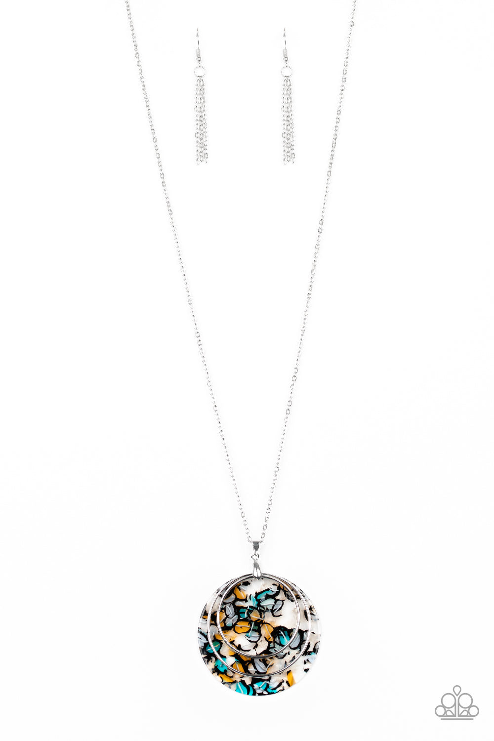 Paparazzi Accessories Metro Mosaic - Blue Necklaces - Lady T Accessories