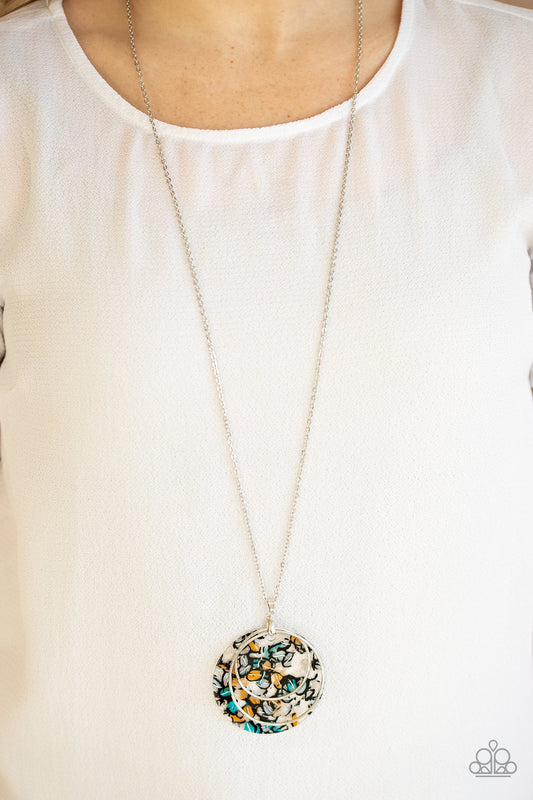 Paparazzi Accessories Metro Mosaic - Blue Necklaces - Lady T Accessories
