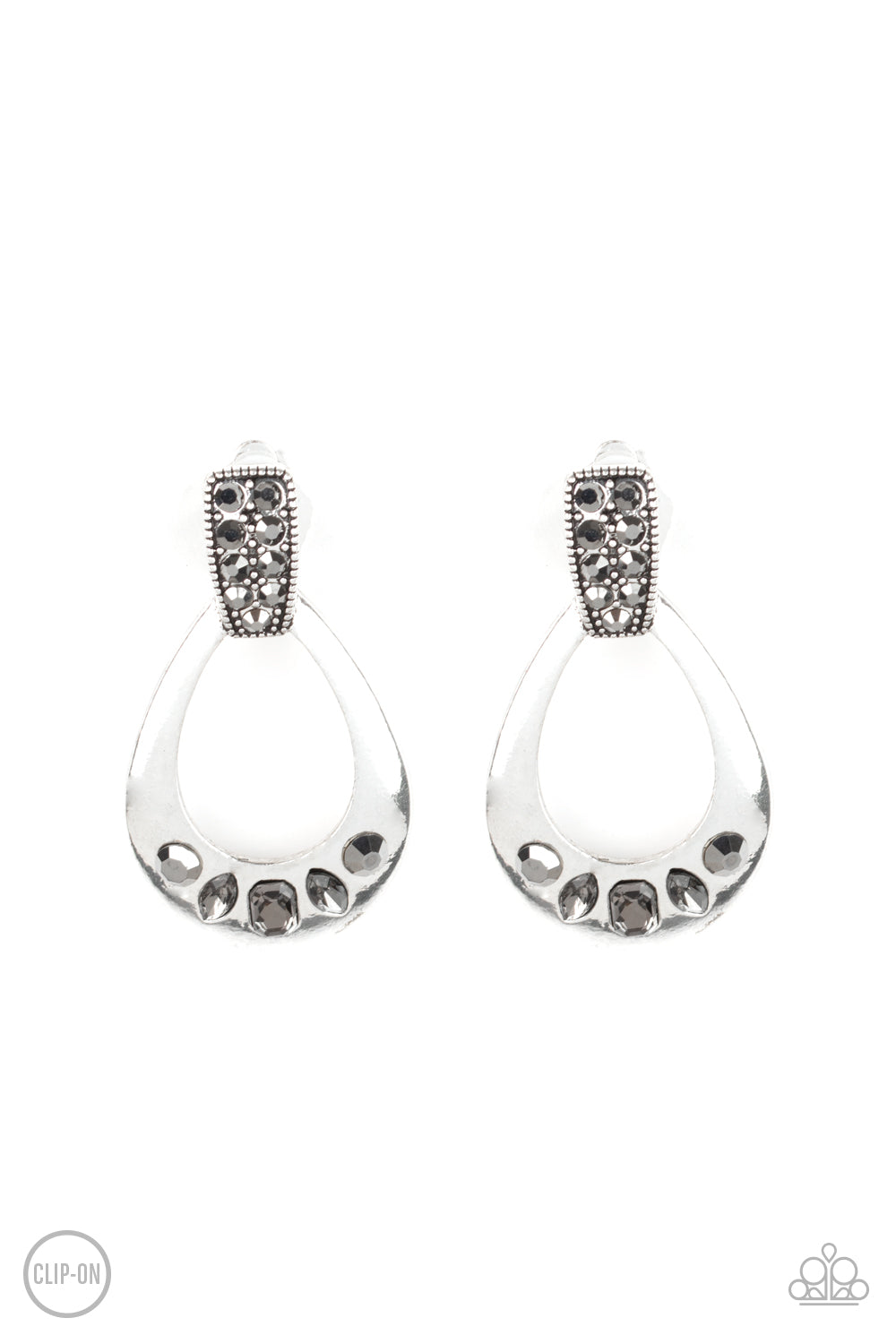 Paparazzi Accessories Broker Babe - Silver Clip-On Earrings - Lady T Accessories