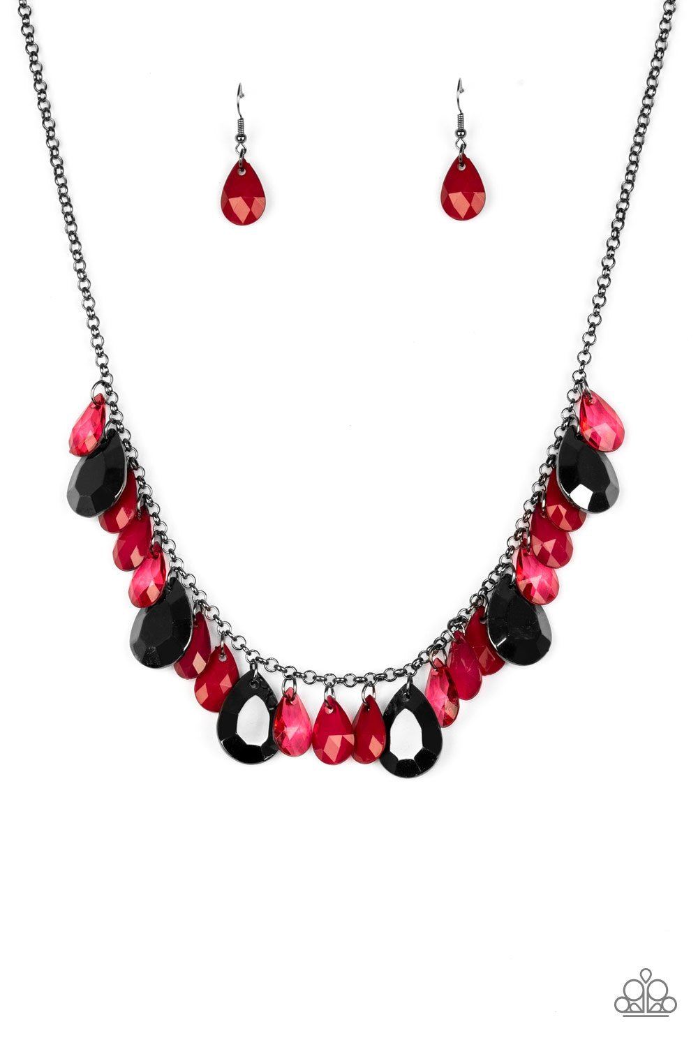 Paparazzi Accessories Hurricane Season - Red Necklaces - Lady T Accessories