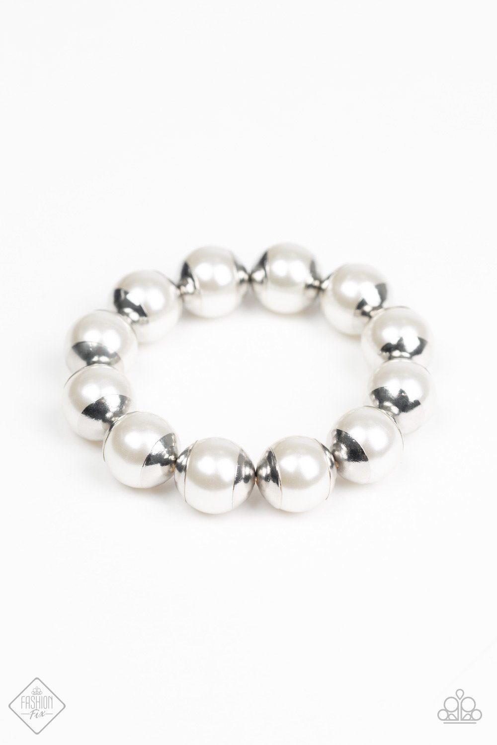 Paparazzi Accessories One Woman Show Stopper - White Pearl Bracelets - Lady T Accessories
