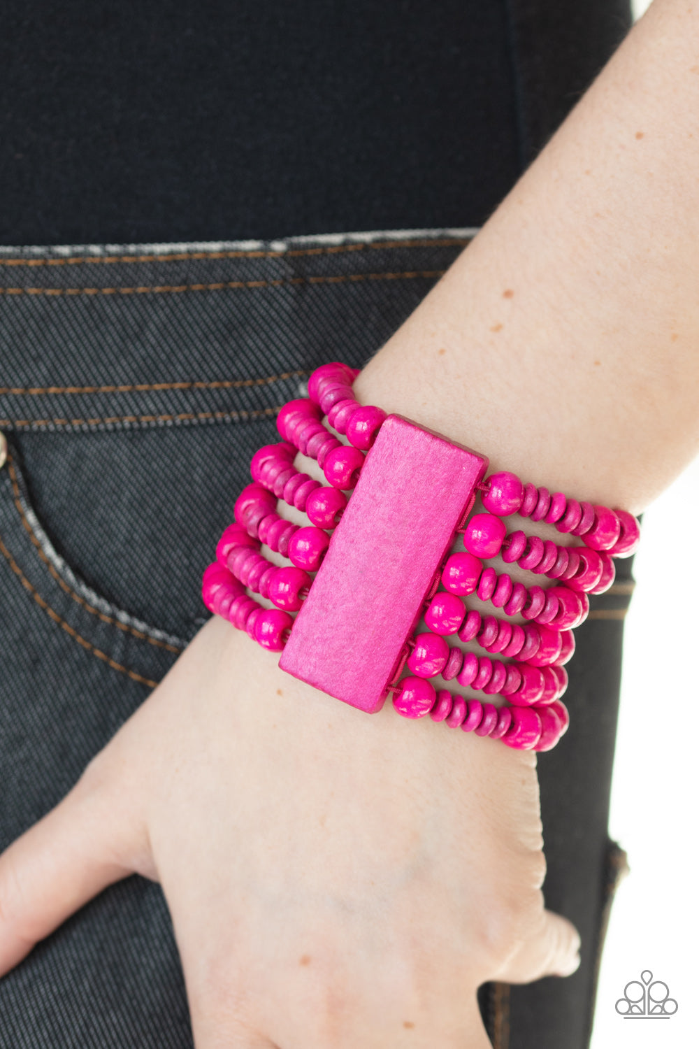 Paparazzi Accessories Dont Stop BELIZE-ing - Pink Bracelets - Lady T Accessories