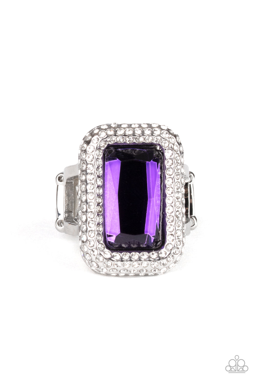 Paparazzi Accessories A Grand STATEMENT-MAKER - Purple Rings - Lady T Accessories