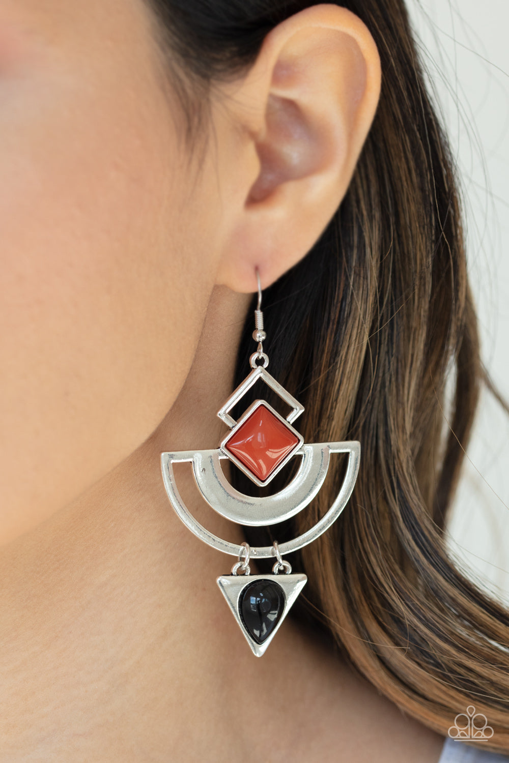 Paparazzi Accessories Geo Gypsy - Multi Earrings - Lady T Accessories