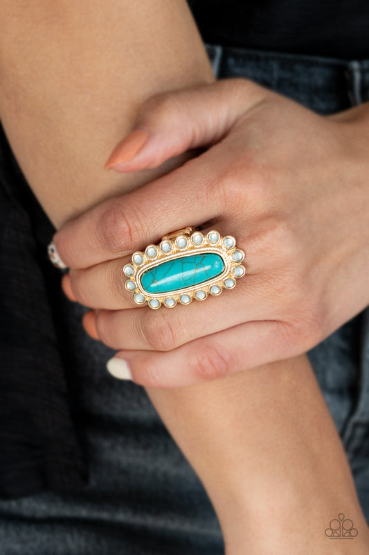 Paparazzi  Accessories Mystic Oasis - Gold Rings - Lady T Accessories