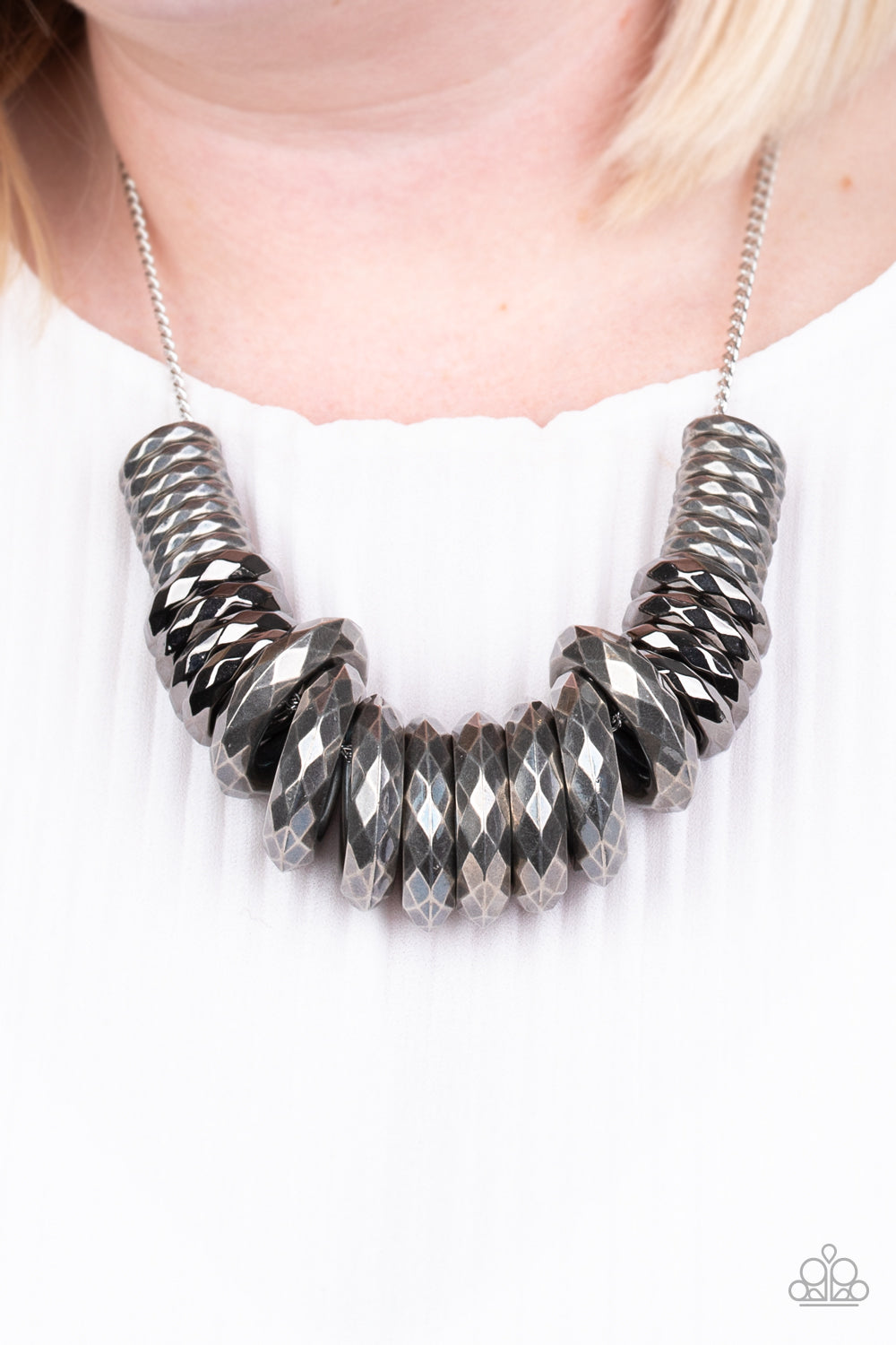 Paparazzi Accessories Haute Hardware - Silver Necklaces - Lady T Accessories