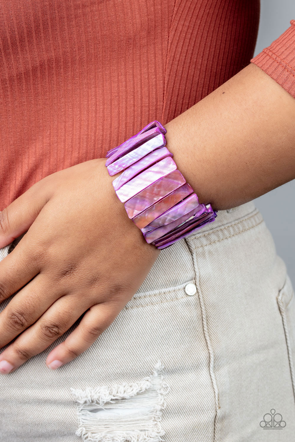 Paparazzi Accessories Beach Blast - Purple Bracelets - Lady T Accessories