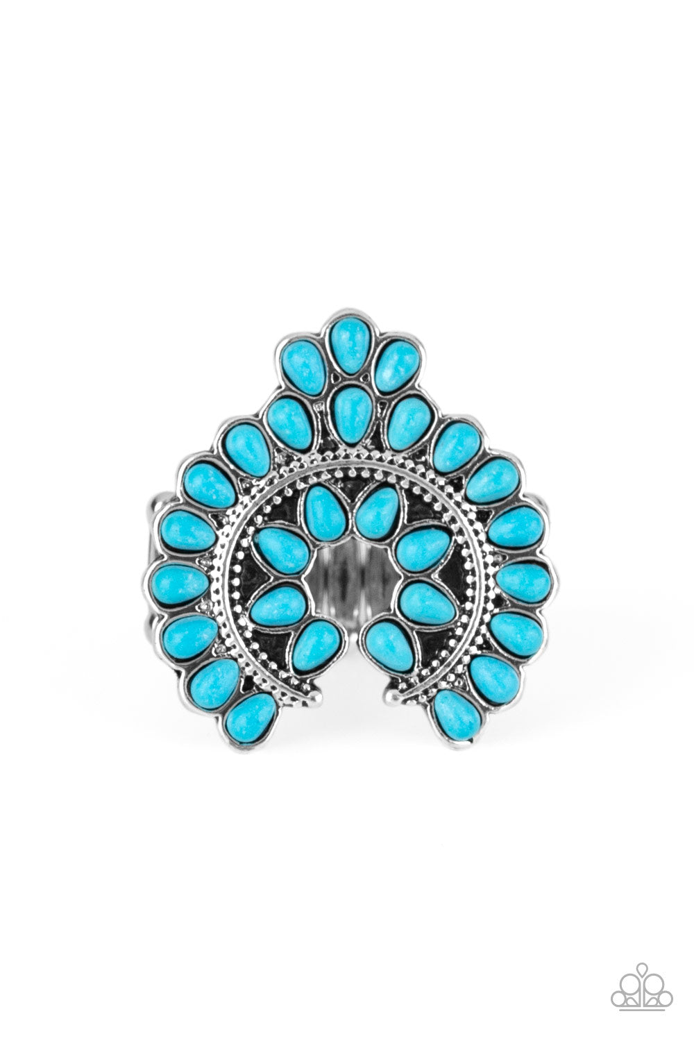 Paparazzi Accessories Trendy Talisman - Blue Rings - Lady T Accessories
