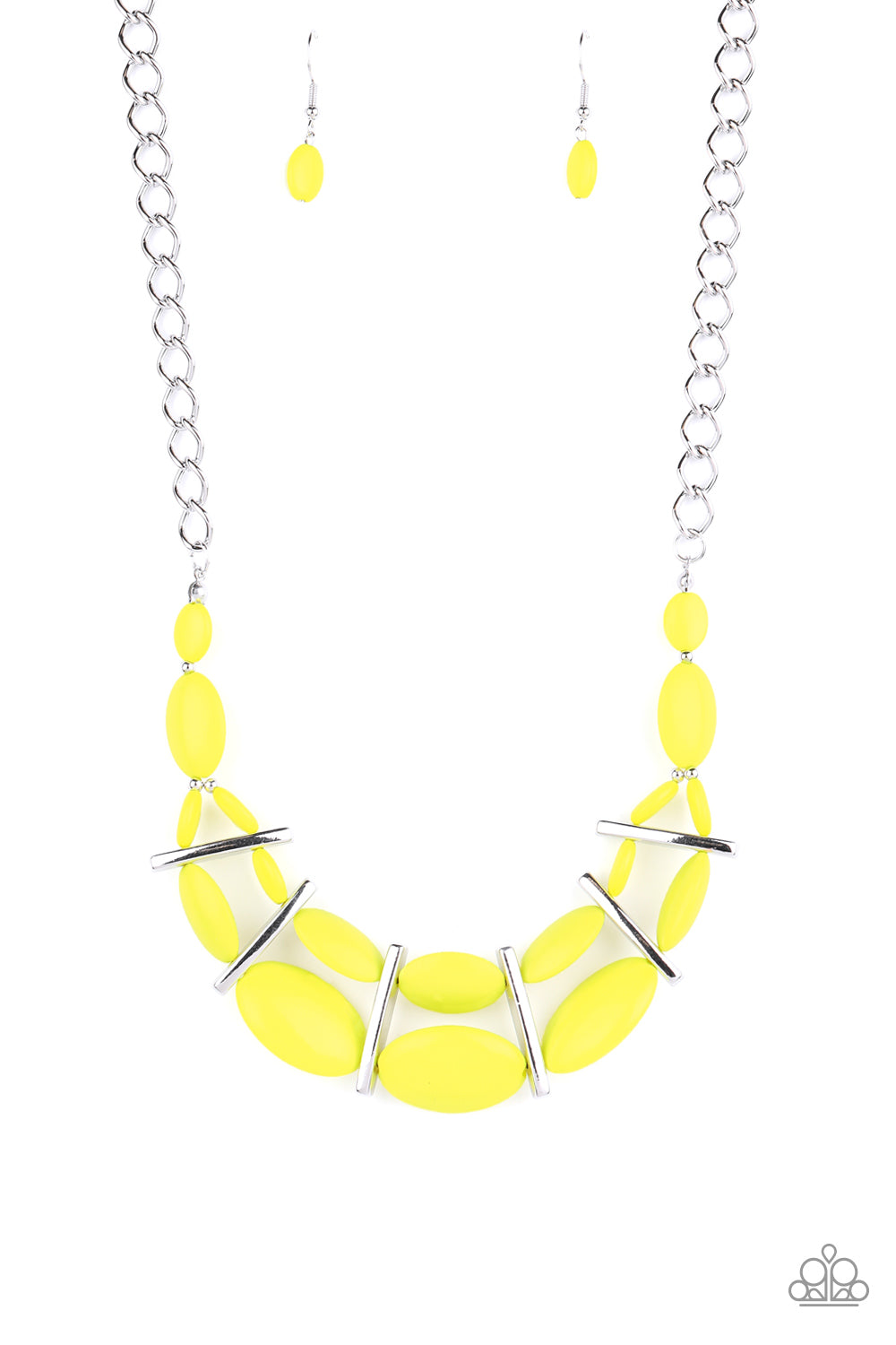 Paparazzi Accessories Law of the Jungle - Yellow Necklaces - Lady T Accessories