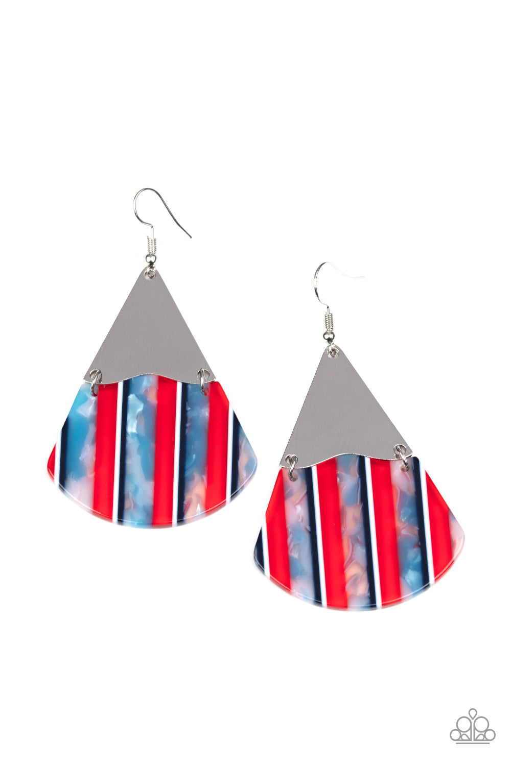 Paparazzi Accessories Social Animal - Red Earrings - Lady T Accessories