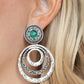 Paparazzi Accessories Bare Your Soul - Green Clip-On Earrings - Lady T Accessories