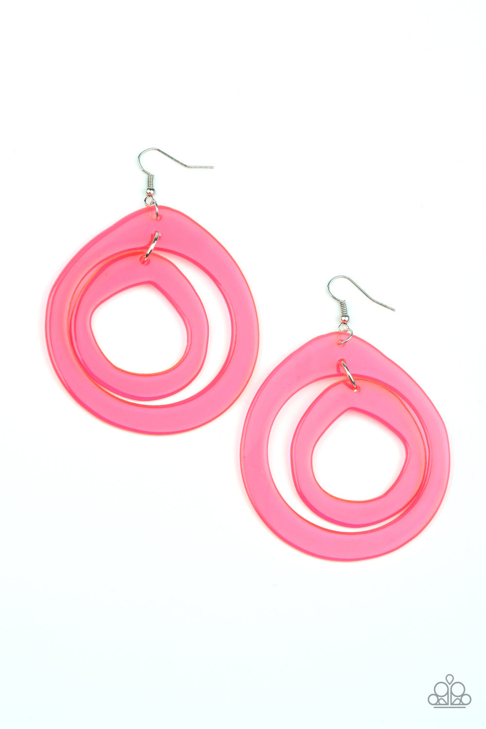 Paparazzi Accessories Show Your True Neons - Pink Earrings - Lady T Accessories