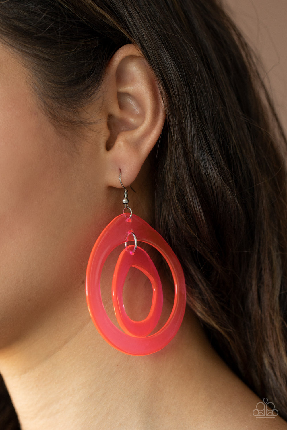 Paparazzi Accessories Show Your True Neons - Pink Earrings - Lady T Accessories