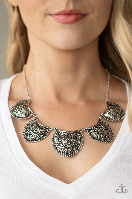 Paparazzi Accessories Garden Pixie - Silver Necklaces - Lady T Accessories