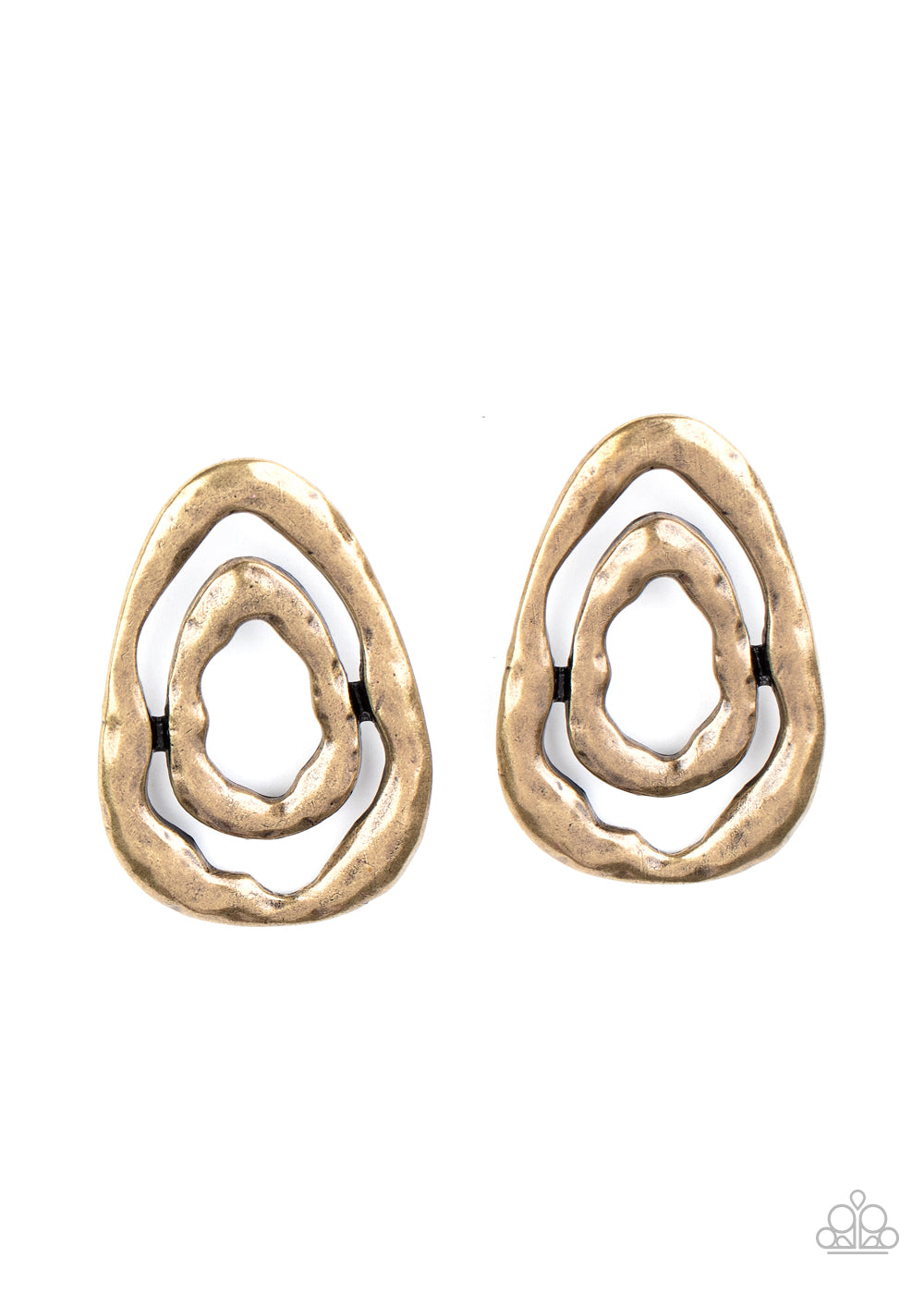 Paparazzi Accessories Ancient Ruins - Brass Earrings - Lady T Accessories