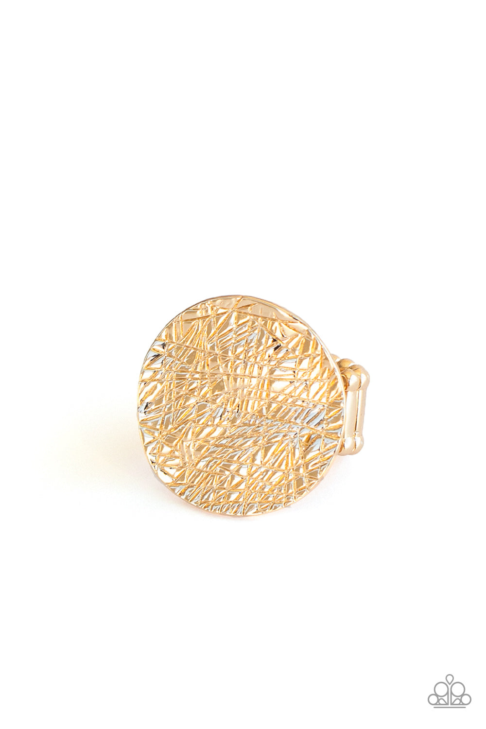 Paparazzi Accessories Lined Up - Gold Rings - Lady T Accessories