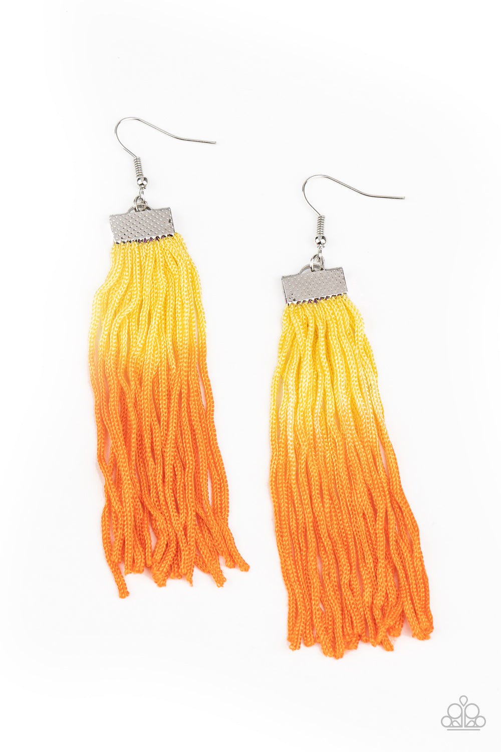 Paparazzi Accessories Dual Immersion - Yellow Earrings - Lady T Accessories