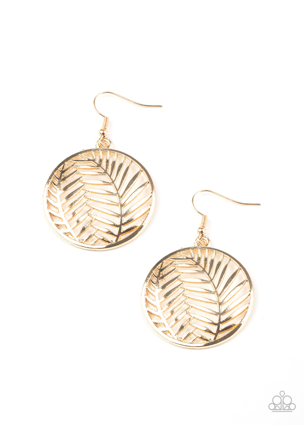 Paparazzi Accessories Palm Perfection - Gold Earrings - Lady T Accessories