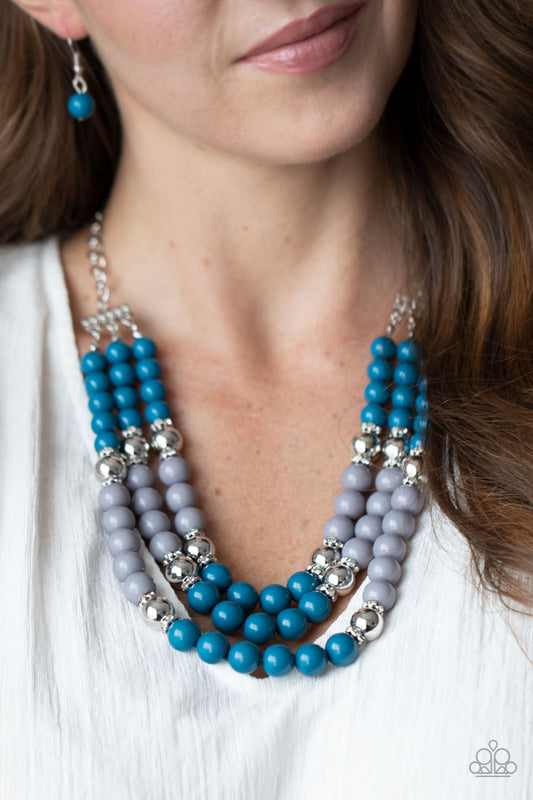 Paparazzi Accessories BEAD Your Own Drum - Blue Necklaces - Lady T Accessories