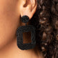 Paparazzi Accessories Beaded Bella - Black Seedbead Earrings - Lady T Accessories