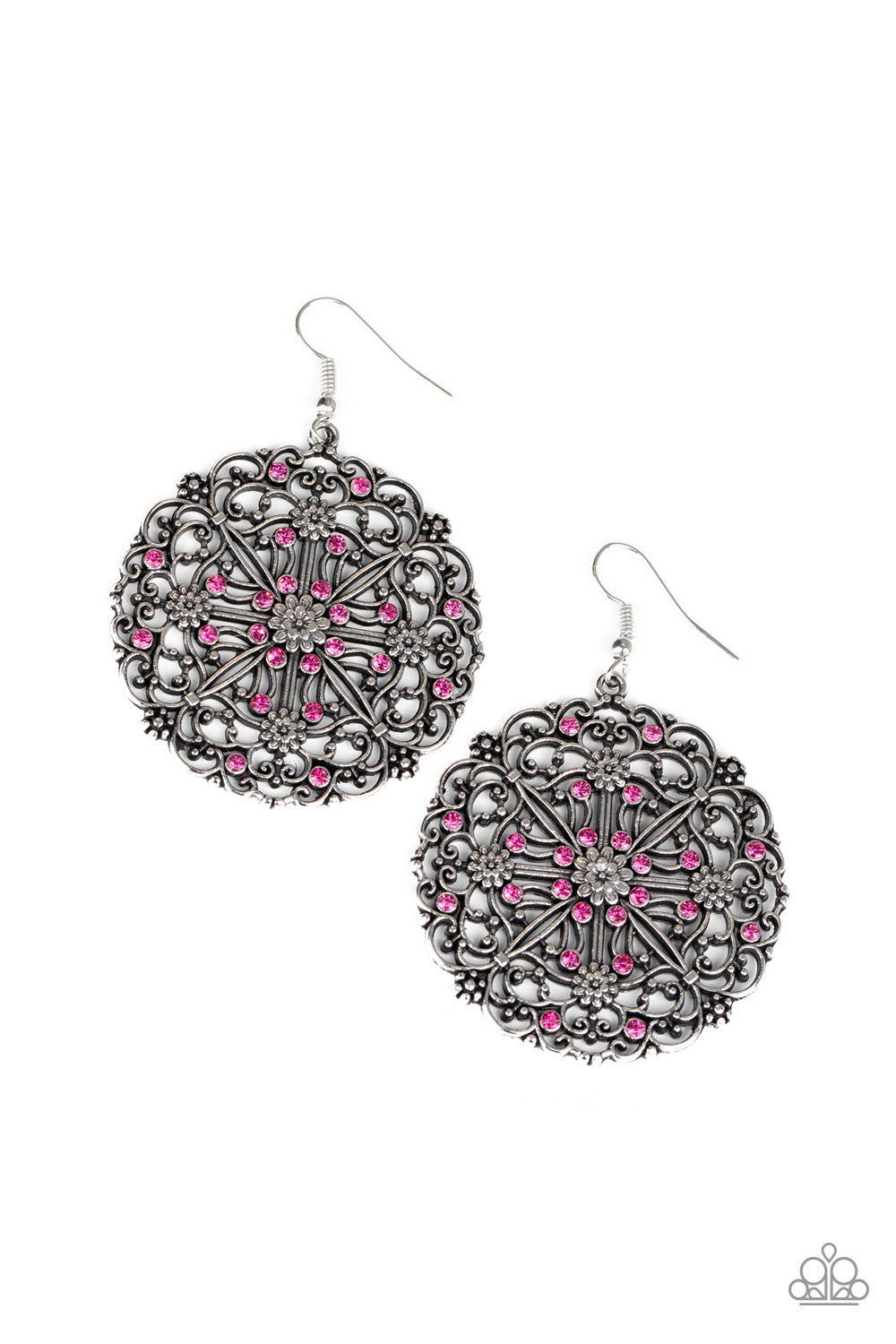 Paparazzi Accessories Oh MANDALA! - Pink Earrings - Lady T Accessories