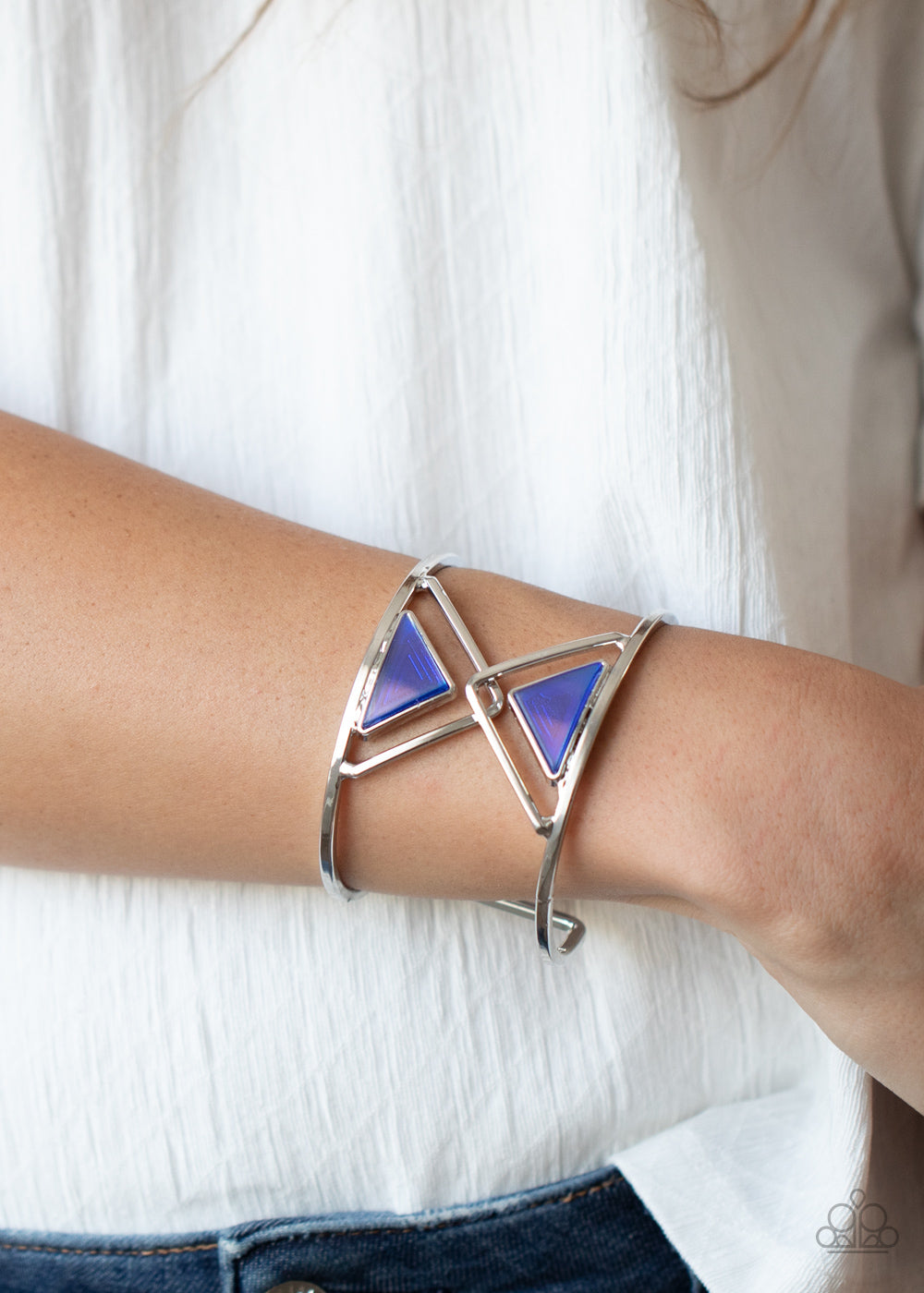 Paparazzi Accessories Pyramid Palace - Blue Bracelets - Lady T Accessories