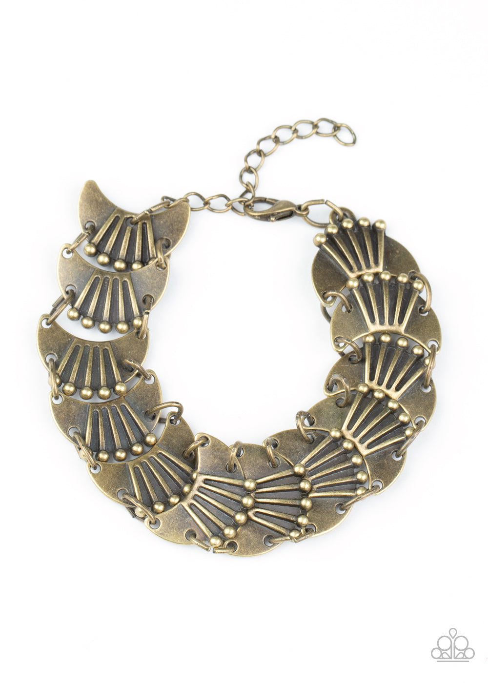Paparazzi Accessories Moonlit Mesa - Brass Bracelets - Lady T Accessories