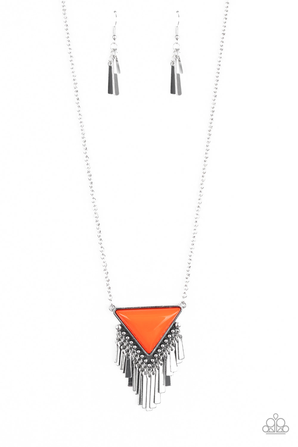 Paparazzi Accessories Badlands Bonanza - Orange Necklaces - Lady T Accessories