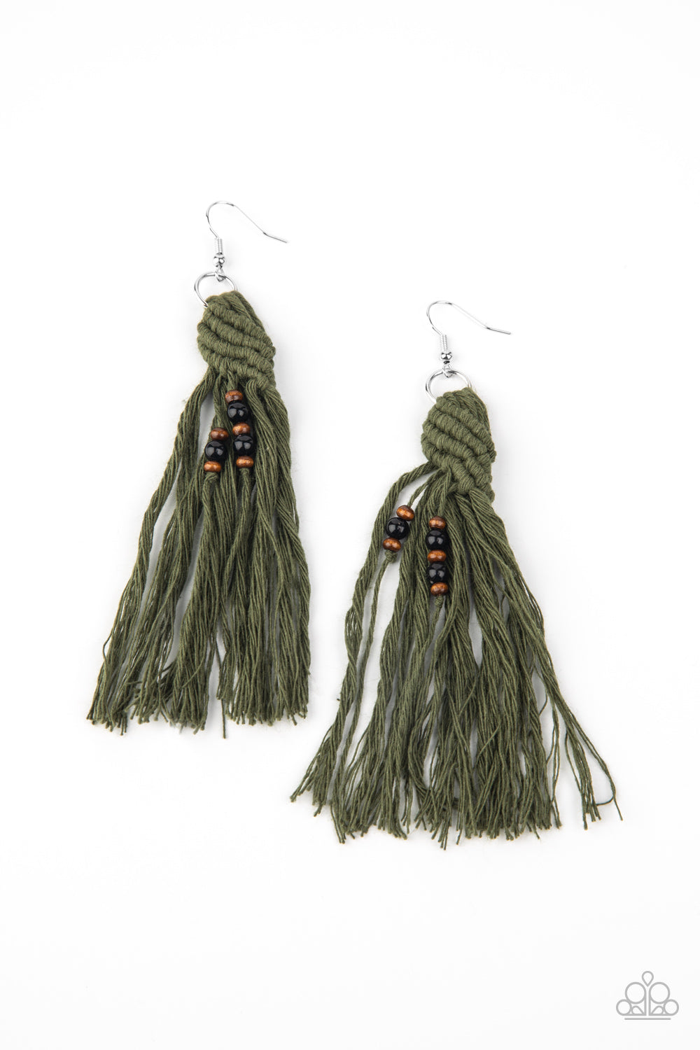 Paparazzi Accessories Beach Bash - Green Earrings - Lady T Accessories